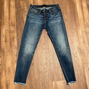 Buckle Black Ankle Skinny Jeans